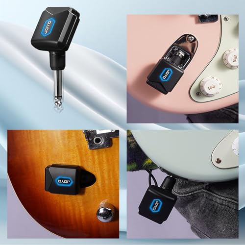 Sunyin 5.8Ghz Mini Wireless Guitar System With Portable Charging Case Wireless Transmitter And Receiver 4 Working Channel For Electric Guitar Digital Wind Instrument Wireless System A Inch Square Mini Device thumb #3