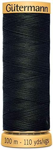 100% Natural Cotton Thread by Gutermann for Sewing and Quilting - 100m Spools - Colour Number WHT - 1 x 100m Spool