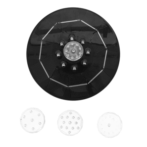 VILLCASE Fuente Solar para Estanque con LED Fuente Creativa Flotante para Jardín y Piscina Bomba de Agua Sumergible Decorativa y Resistente para Exteriores