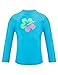 Produktbild iDrawl Kinder Sommer Shirt Langarm UV Schutz Strandwear Top Wassersport Blau Rash Guard, 13-15 Jahre