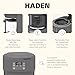 Haden Chelsea 10 Cup Digital Drip Coffee Maker with Glass Carafe, Grey & Chrome