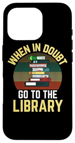 Avid Reader When In Doubt Go to the Library ���g�����C�u�����A�� �X�}�z�P�[�X iPhone 16 Pro �p