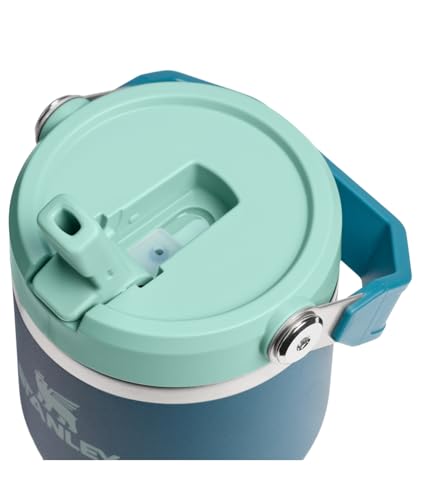 Image of STANLEY IceFlow 2.0 Flip Straw Tumbler with Handle 30 oz | Twist On Lid and Flip Up Straw | Leak Resistant Water Bottle | Insulated Stainless Steel | BPA-Free | Coastal Teal