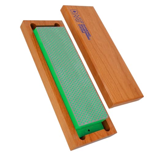 DMT Diamond Whetstone™ Diamant Schleifstein in Holzbox 8 Extrafein | Messerschärfer in Profiqualität | 20cm Wetzstein für Messer und Werkzeuge | Made in USA | W8E