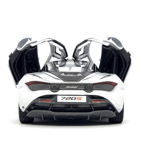 Image of New 1:32 Mc-Laren 720s Diecast Alloy Metal Pull Back Car with Openable Doors Music Sound and Light Vehicle Toy Car for Kids Boys
