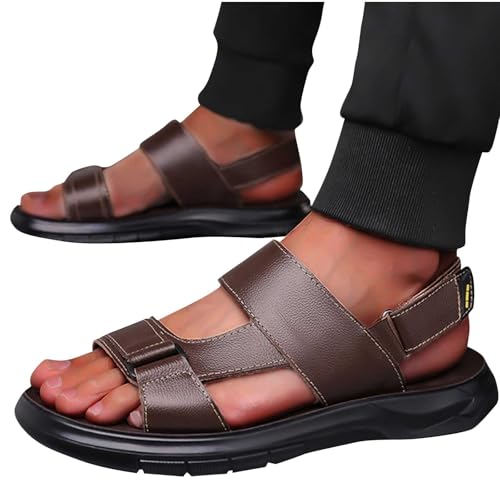 Black Sandals for Men Trendy Summer Outdoor Sports Slip On Sandal Casual Hiking Beach Slippes Workout Footwear3