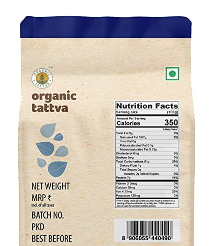 Image of Organic Tattva, Organic Biryani Basmati Gluten Free and Unpolished Rice, 1Kg