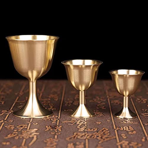 Rebaba Vintage Metal Wine Glass Mini Chalice Liquor Cup Luxurious Unique Goblet For Home Decor, Party Supplies, Bar Tools, Gifts(M) #TOP3