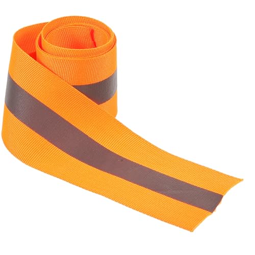 Ciieeo Orange Polyester Ribbon Finish Strap for Track Warning Areas