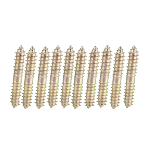 Hanger Bolts Lot de 10 vis à double filetage M5 galvanisées pour meubles