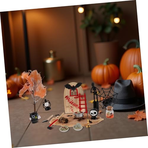 Figurines Résine Halloween HEMOTON : Mini Décorations pour Maison de Poupée