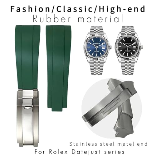Bracelet montre caoutchouc pour remplacer Oysterflex sans espace vide au boîtier - 2