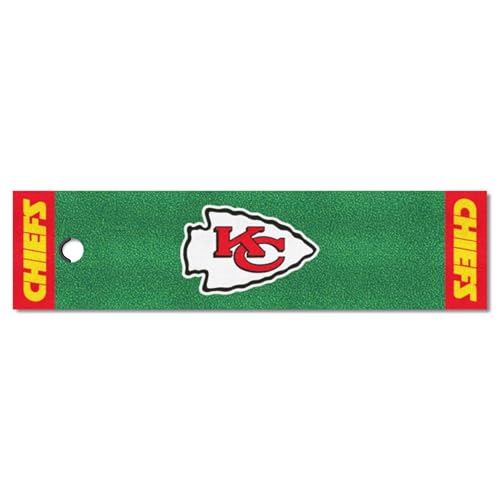 Tapis de putting green NFL Kansas City Chiefs idée cadeau idéale pour golfeur fan de football