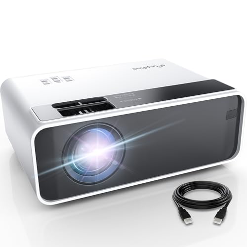 Image of Projector, ELEPHAS WiFi Mini Projector Full HD 1080P, 15000 Lux Portable Projector Compatible with iOS /Android /Tablet /PC /TV Stick /USB