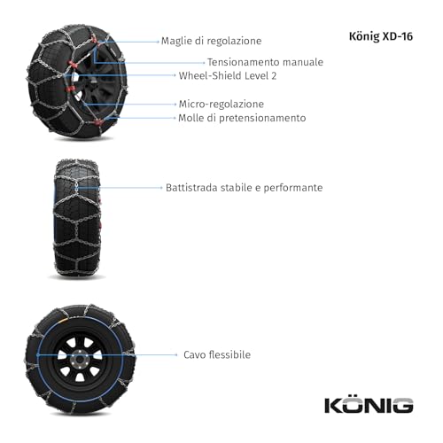 KÖNig XD-16 240 - Catene Da Neve - 4