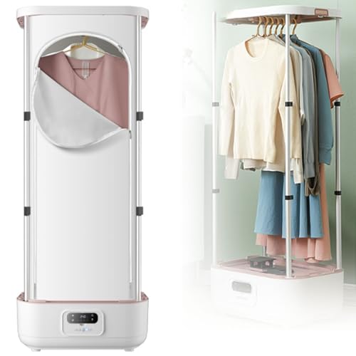 ZOLPINL Planchadora de Vapor automática, Secadora doméstica de 900 W, con Control Remoto y Caja de aromaterapia integrada, para Ropa y Telas, Elimina rápidamente Las Arrugas.