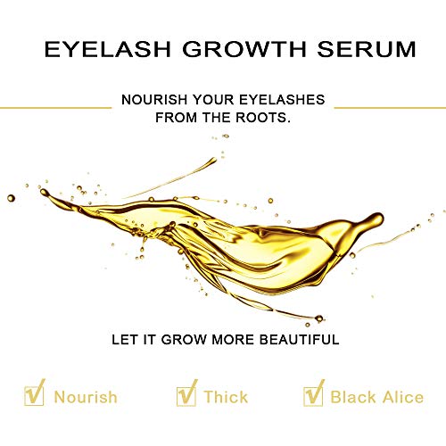 Premium Eyelash Growth Serum and Eyebrow Enhancer by Aomock, Lash Serum - 5ml,Lash Boost Serum for Longer, Fuller, Thicker Lashes & Brows