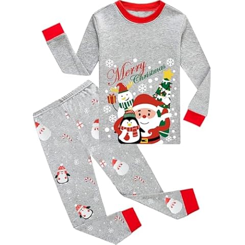 EULLA Boys Christmas Pyjamas Set 3-4 Years Cover