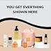 Minimo Skin Essentials Glow (Unscented) Bundle Skin Care Routine | Skin Care System Face Wash, Scrub, Serum, Toner, Moisturizer & 1 Applicator | 60 Day Supply