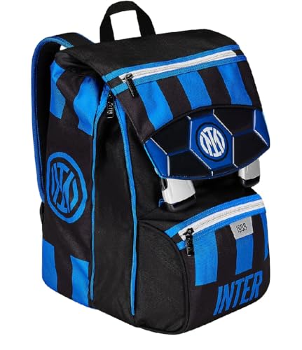 ZAINO SCUOLA FC Inter estensibile + omaggio 7 penne scatto e portachiave calcio