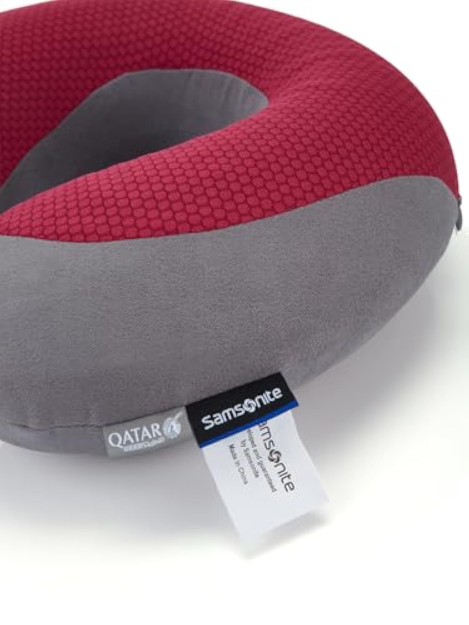 Samsonite Cooling Gel Memory Foam Pillow, Grey - Fushia