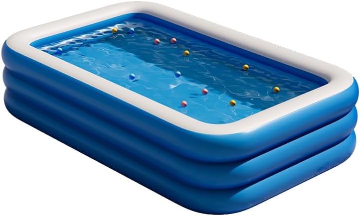 AUTOYSUR Inflatable Swimming Pool for Kids and Adults Thickened Blow Up Family Swimming Kiddie Pool for Garden Backyard Family Summer Water Part (150 * 105 * 55cm-1)