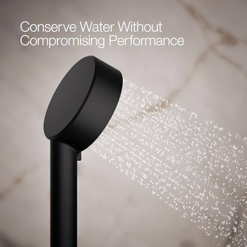 Kohler 33640-G-BL Regadera de mano de tres funciones, 1.75 gpm, Negro Mate miniatura 4