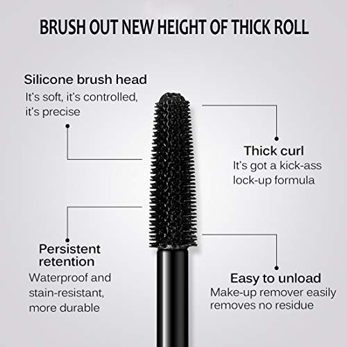 4D Silk Fiber Lash Mascara- Waterproof Mascara Black Volume And Length, Easily To Create Amazing Lashes For Thicker, Long Lasting And Curly Eyelashes #TOP5