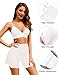 Pinup Fashion White Mesh Skirt Women Sheer Cover Up Bathing Suit See Through Beach Rave Swimsuit Coverups Skirts XL