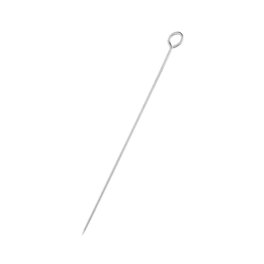 Vogue Metal Skewer 10" - Stainless Steel BBQ Style Skewer, Pierces Meat, Vegetables, Fruits D676