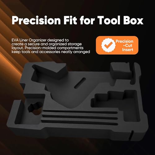 Yudylg EVA Liner Organizer Compatible with 8435 Series Tool Box - Custom Inserts Fit for 2520 Series Tools, Dedicated Model, Not Universal