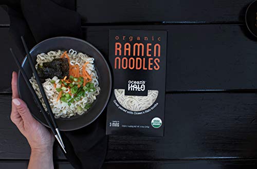 Ocean's Halo Organic Ramen Noodles 8.4 Oz, 3 Pack Case #TOP2
