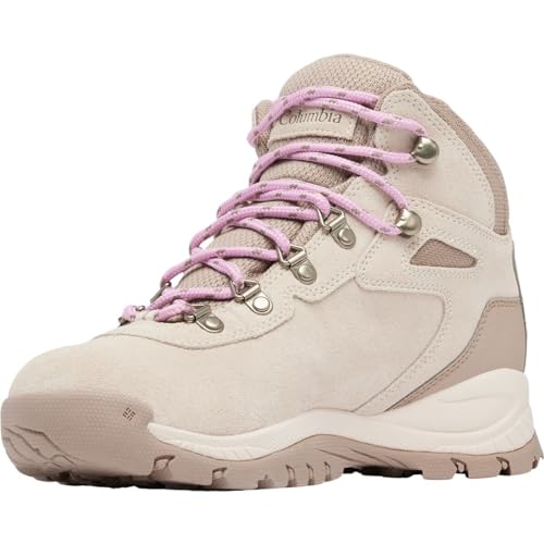 Columbia Bota feminina Newton Ridge Plus impermeável para caminhada, Pedra escura/cosmos, 6 Wide
