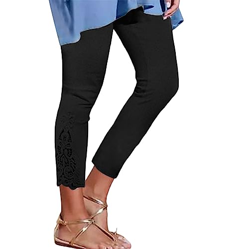 Women's Modal Bottoming Pants Summer Seven Pants Skinny Elastic Outside Wear Tight Cropped Tapered Trousers