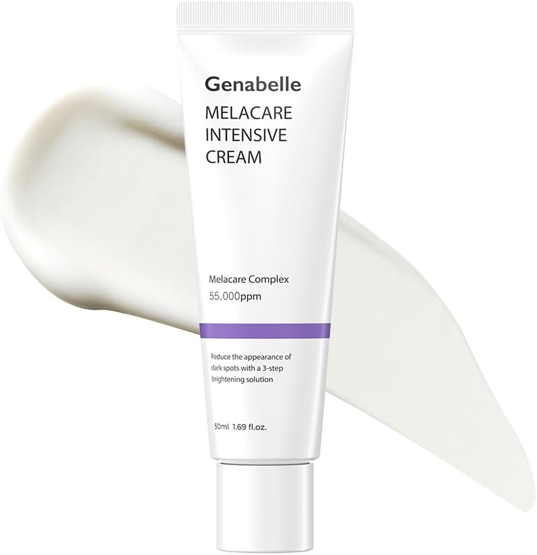 Genabelle Melacare Intensive Cream – Dark Spot & Hyperpigmentation Brightening | 3-Step Melanin Control with Tranexamic Acid & Niacinamide | Anti-Aging Daily Moisturizer | 1.69 fl oz