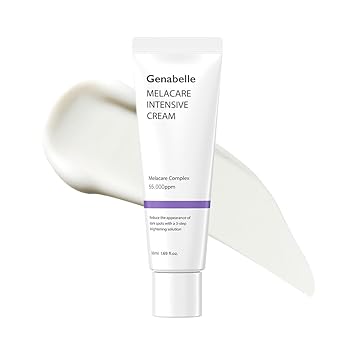 Genabelle Melacare Intensive Cream Anti Aging & Brightening, Moisturizer with Niacinamide, Tranexamic Acid | Wrinkle Care, Blemish & Dark Spot Cream for Uneven Skin Tone | 1.69 fl oz