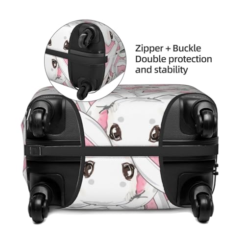 Cute Rabbit Luggage Cover, Protective Washable Suitcase Cover - Travel High Elastic Fibers Suitcase Protector Fits X-Large4