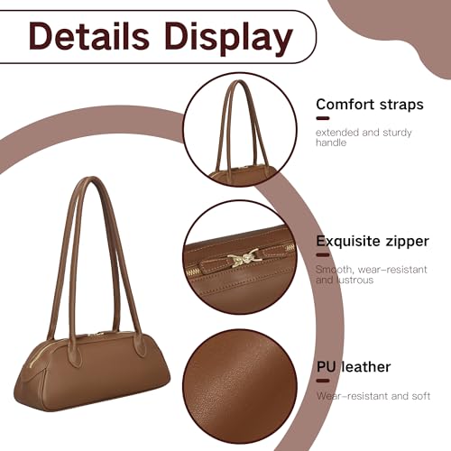 Shoulder Bag for Women Purse Vegan Leather Swing Bags with Zip Small Handbags4