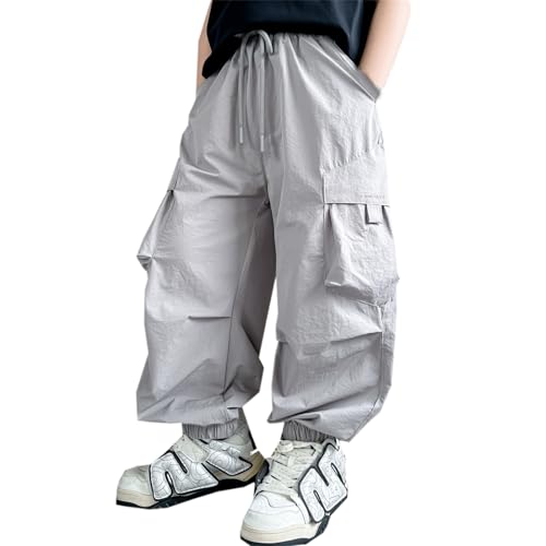 SANGTREE Boys' Quick Dry Cargo Jogger Pants, 4-16 Years