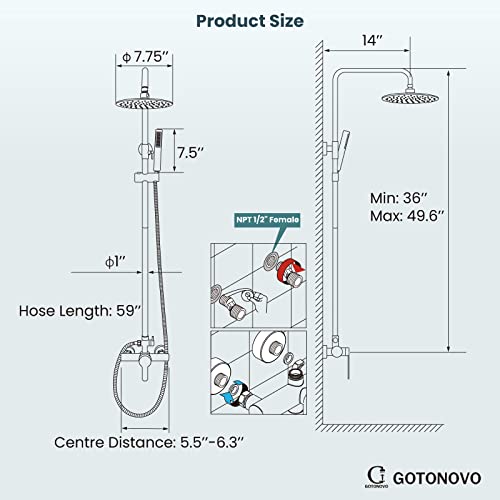 The 30 Best WallMount Shower Systems of 2024 [Verified] Cherry Picks