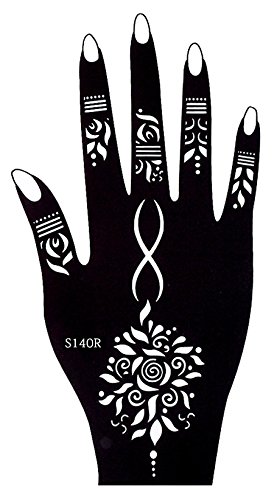 10 Blätter Henna Tattoo Schablone Tattoo Vorlage für Hand und Körperbemalung Baani