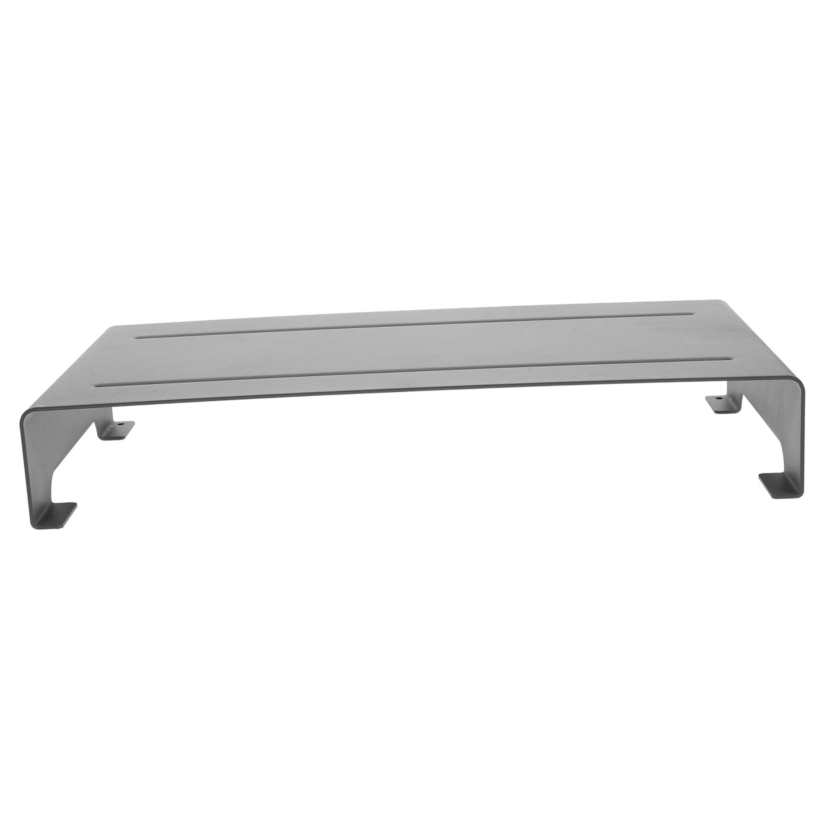 NUOBESTY Supporto Monitor in Lega di Alluminio Argento per Laptop Notebook Altezza Regolabile 6cm Antiscivolo per Ufficio e Casa