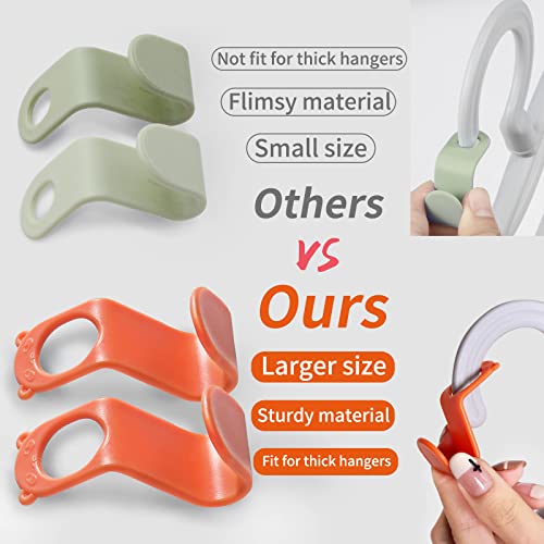 Slmt Clothes Hanger Connector Hooks 50Pcs Panda Shaped Space Saver Hanger Extender Hooks Closet Organizer For Plastic Hangers Velvet Hangers Wooden Hangers Wire Hangers Heavy Duty Hangers (50 Pack) #TOP1