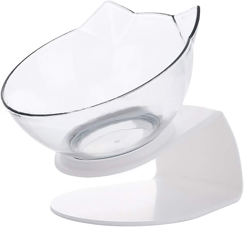 Cat Bowl Elevated - Cat Food Bowl / Water Bowl, Pet Food Bowl Slow Cat Feeder Bowl with Stand Anti Ant Small Spill Proof Feeding Wide…