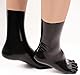 Latex Gummi Zehen Socken Kurz, Schwarz Sexy Latex Knöchel Socken Zubehör Kleidung für Frauen und Männer (DE/NL/SE/PL, Alphanumerisch, L, Regular, Regular, Schwarz)