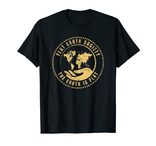 Camiseta Vintage Flat Earth Society The Earth Is Flat Shirt Camiseta