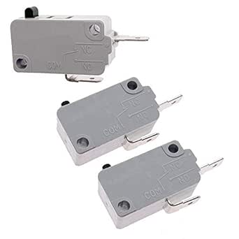 KW3A Microwave Oven Door Switch 16A 125/250V Door Interloc(Normally Open & Normally Close) (2 Normally Open and 1 Normally Close) (2 Normally Open and 1 Normally Close)