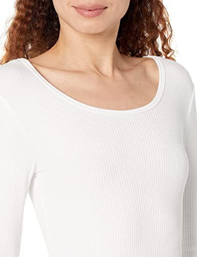 Image of Amazon Essentials Women's Long Sleeve Slim-Fit Rib Scoop Neck Sweater, Fall Tops, Pack of 2
