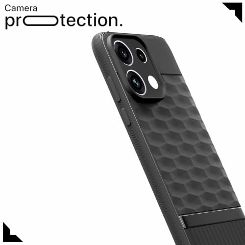 Image of Outlouders Back Cover for Oppo Reno 16c 5G | Full Camera Protection | TPU Soft Flexible Shockproof Bumper Case (Black)