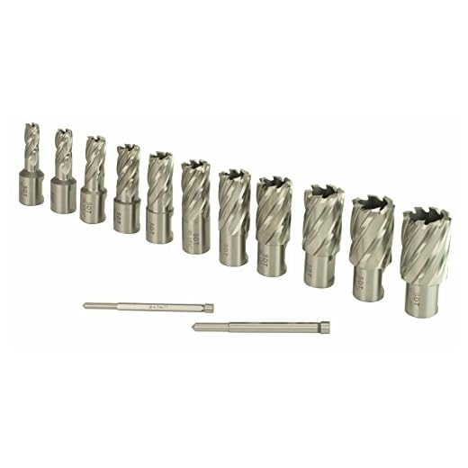 Steel Dragon Tools® 13pc. High Speed Steel HSS Annular Cutter Kit 1" Depth and 7/16 in. to 1-1/16 in.